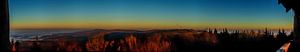 Sonnenaufgang über dem Teutoburger Wald (Breitwandfoto)