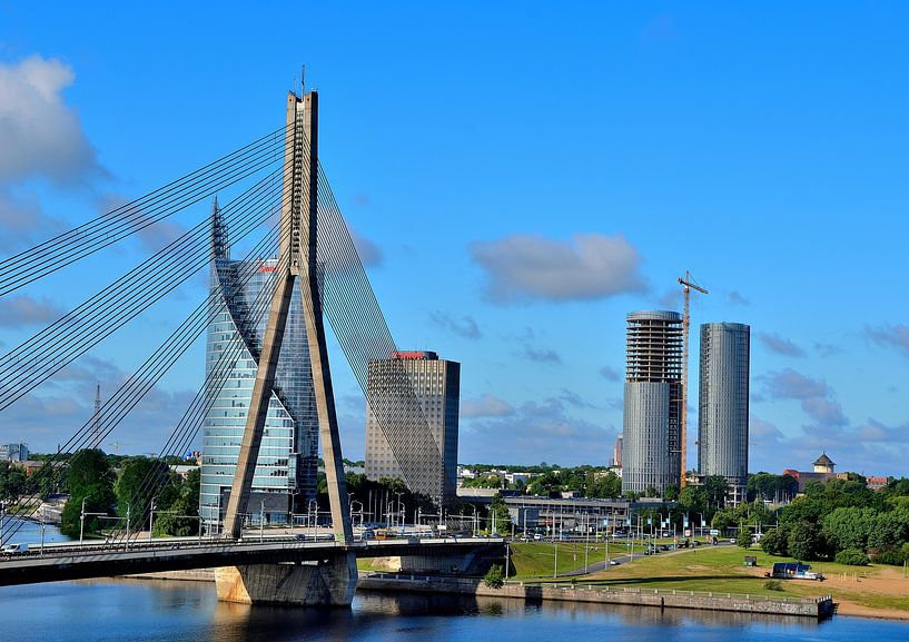Vanšu-Brücke in Riga, Lettland von Karel Frielink