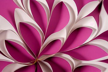 abstracte kunst bloemen origami illustratie van Animaflora PicsStock
