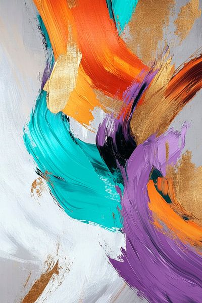 Farbenfrohe Tänze der Emotionen von Poster Art Shop