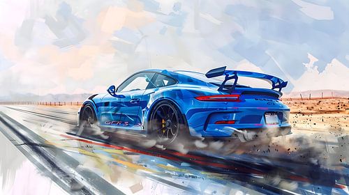 Blue Porsche 911 GT3