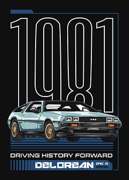 DeLorean DMC-12 Time Machine Car by Adam Khabibi