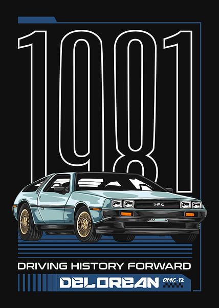 DeLorean DMC-12 Time Machine Car par Adam Khabibi