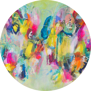 Jazz Encounters - abstract schilderij van Qeimoy
