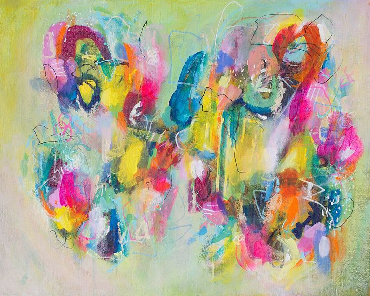 Rencontres de jazz - peinture abstraite par QEIMOY