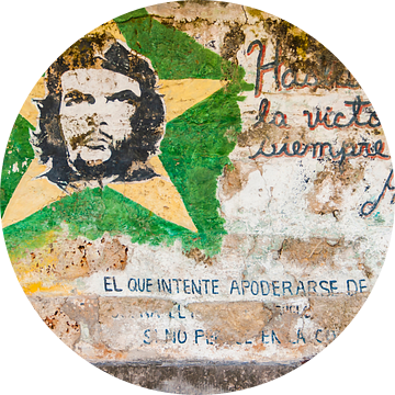 Graffiti revolutie Cuba 1 van Corrine Ponsen