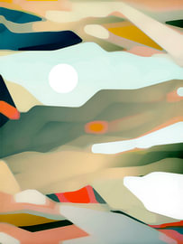 Abstract Sun Landscape by Angelo Cerantola