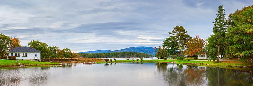 Panaroma of Somesville, Maine by Henk Meijer Photography