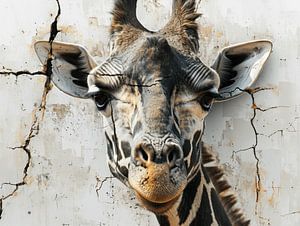 Tränen der Wirklichkeit: Giraffenporträt