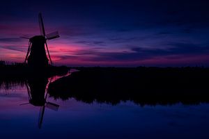 Hollandse windmolen. van AGAMI Photo Agency