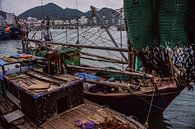 Traditionele vissersboot in Vietnam van Godelieve Luijk thumbnail