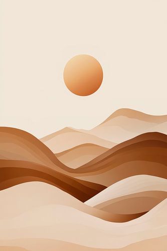 Wüstenlandschaft Sonnenuntergang