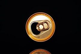 Abstract photo of a beer can with a black background. by Nelemonsi Photo Art