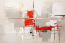 Abstraktes Rot von Imagine