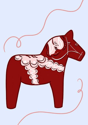 La fantaisie du cheval rouge