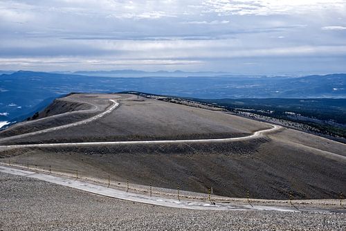 Roads to the summit of Mont Ventoux