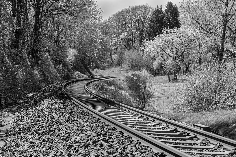 Bahnlinie im Taunus von Flatfield