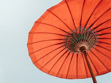 Rode parasol van Reis Genie