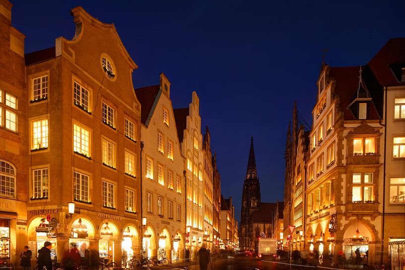 Prinzipalmarkt with St. Lambert's Church by Torsten Krüger