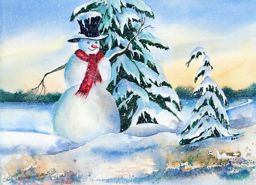 Schneemann van Jitka Krause