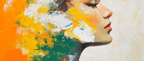 Jeu de couleurs dans le profil - Une beauté expressive
