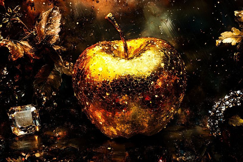 Golden apple with luxurious details by Imperial Art House
