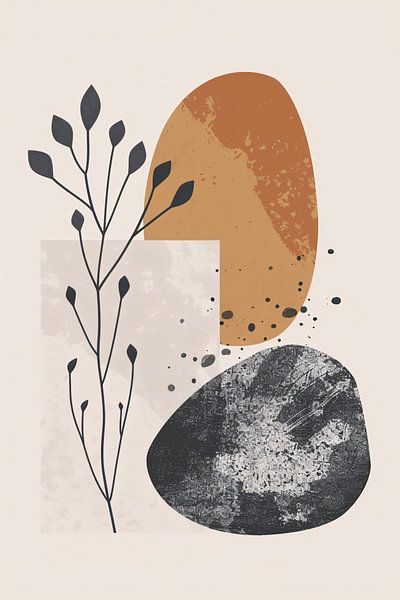 Abstract Art: Plant and Shapes by Imperial Art House
