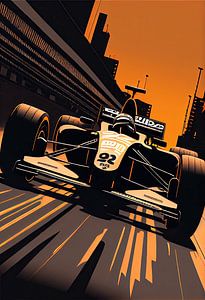 Formule 1 - Art vectoriel voiture de course