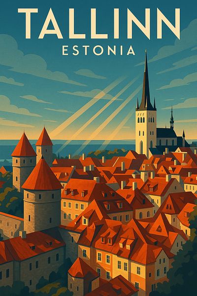 Tallinn Estland Altstadt Wandkunst von Travel Shop