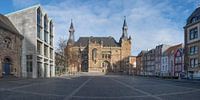 Das Aachener Rathaus im Morgenlicht