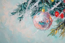 Snow on Pine Green by Wonderful Art