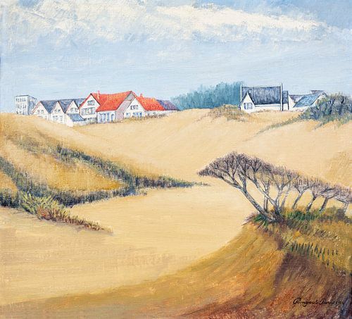 Dune landscape in De Panne (Belgium) - oil on canvas - Pieter Ringoot