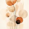 Formes abstraites dans de douces couleurs d'automne sur Bert Nijholt