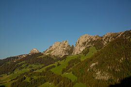 Gastless alpine range in Switzerland summer by Martin Steiner