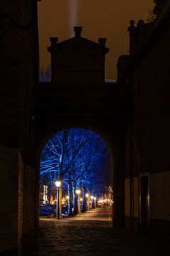 Doorkijkje: Zierikzee in de nacht van Dexter Reijsmeijer