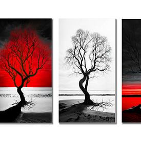 Baeume am Ufer-x3-23 von Rautenberg Digital Art Maritim