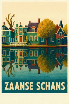 Zaanse Schans - Traditionele houten huizen aan het water