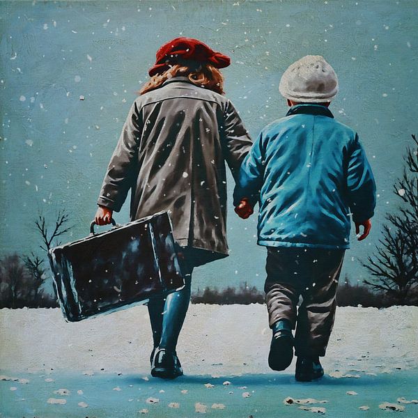 The Silent Bond of Siblings by Jan Keteleer (JanKé): A Journey Beyond the Canvas