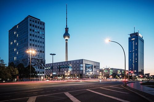 Blue Hour in Berlin: Alexanderplatz Square