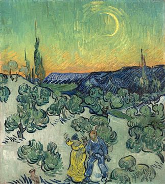 Een wandeling in de schemering, Vincent van Gogh