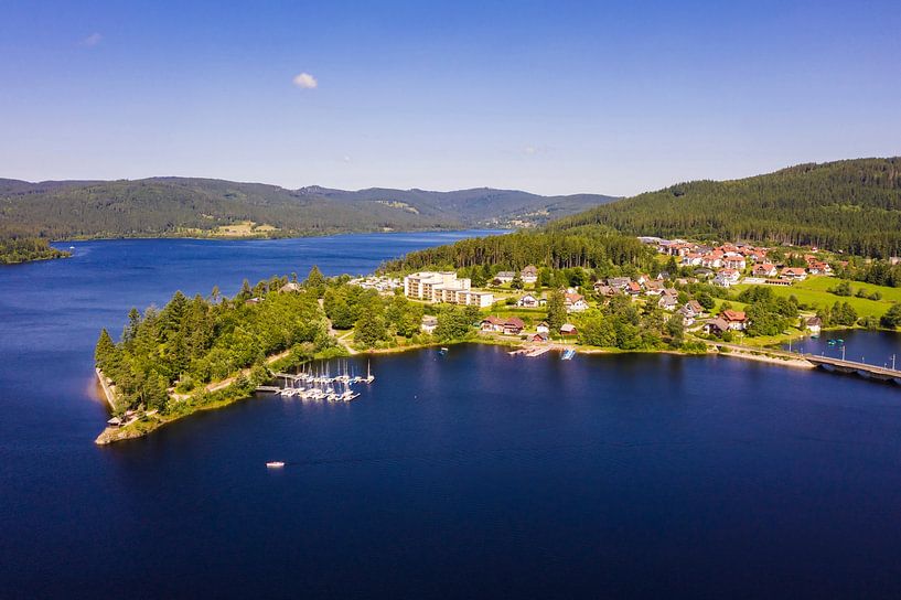 Aerial view Schluchsee in the Black Forest by Werner Dieterich
