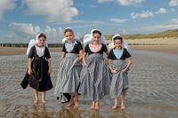 Meisjes op het strand