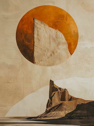 Boheemse neutrale zonsondergang