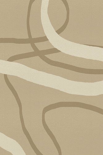 Zachte penseelstreken in warme neutrale tinten