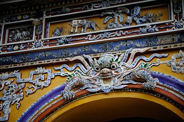 detail of Vietnamese temple by Karel Ham