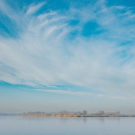 Onbewoond eilandje in het Lauwersmeer van Nickie Fotografie