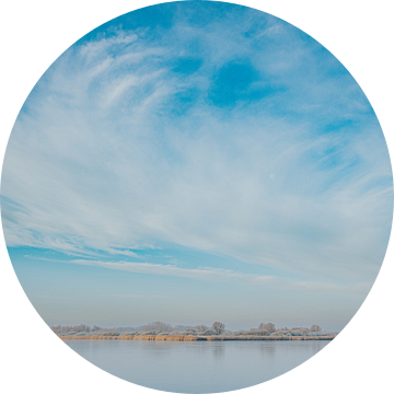 Onbewoond eilandje in het Lauwersmeer van Nickie Fotografie