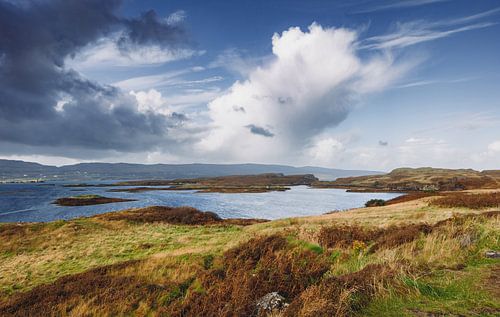 De prachtige, verlaten natuur van Schotland. Isle of Skye in Groot-Brittannië