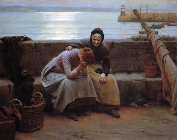 Walter Langley, Never Morning Wore to Evening but Some Heart Did Break - 1894 von Atelier Liesjes