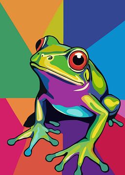 Kikker Pop Art van MIROKKU